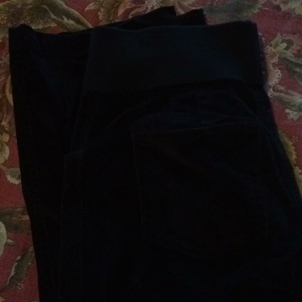 Baby & me maternity Corduroy black pants small